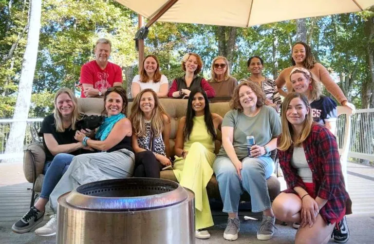 group photo of CMI staff at a fun casual outing